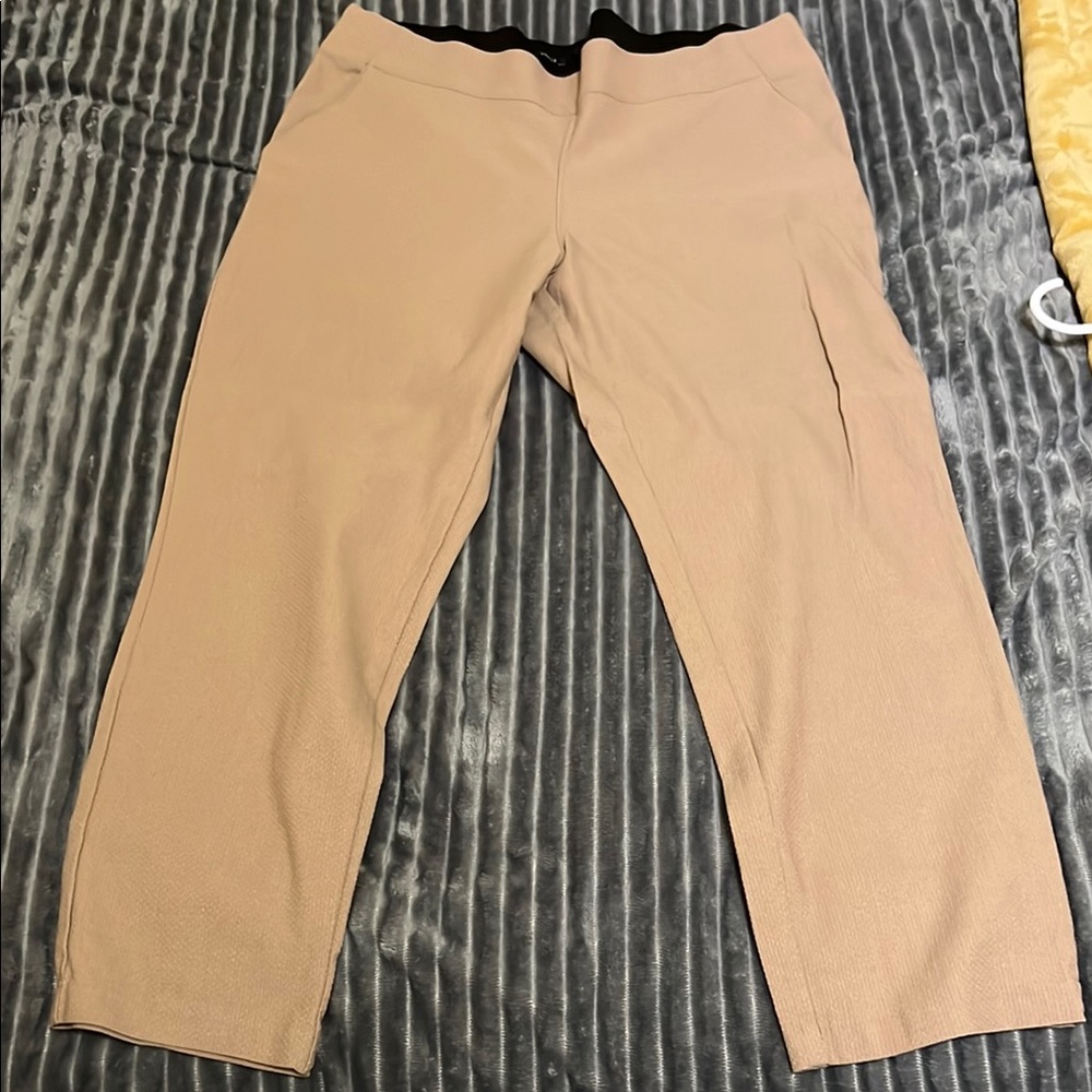 Simply Vera Vera Wang Tan Chinos Flat Front